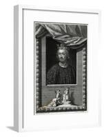 King John, Vertue, Tomb-G Vertue-Framed Art Print
