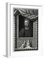 King John, Vertue, Tomb-G Vertue-Framed Art Print