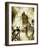 King Josiah Cleansing the Land of Idols-William Hole-Framed Giclee Print