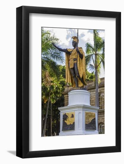 King Kamehameha 1, Honolulu, Oahu, Hawaii, United States of America, Pacific-Rolf Richardson-Framed Photographic Print