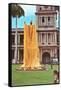 King Kamehameha Draped in Leis, Hawaii-null-Framed Stretched Canvas