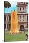 King Kamehameha Draped in Leis, Hawaii-null-Stretched Canvas