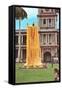 King Kamehameha Draped in Leis, Hawaii-null-Framed Stretched Canvas