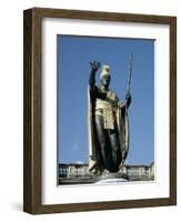 King Kamehameha Statue, Honolulu, Hawaii, Hawaiian Islands, USA-Adina Tovy-Framed Photographic Print