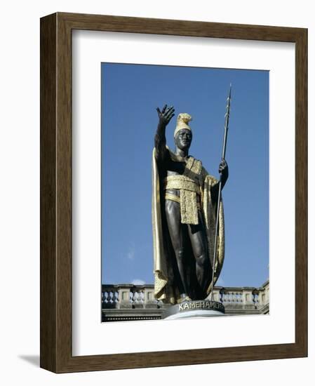 King Kamehameha Statue, Honolulu, Hawaii, Hawaiian Islands, USA-Adina Tovy-Framed Photographic Print