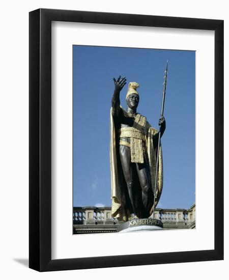 King Kamehameha Statue, Honolulu, Hawaii, Hawaiian Islands, USA-Adina Tovy-Framed Photographic Print