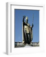 King Kamehameha Statue, Honolulu, Hawaii, Hawaiian Islands, USA-Adina Tovy-Framed Photographic Print