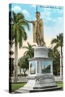 King Kamehameha Statue, Honolulu, Hawaii-null-Stretched Canvas