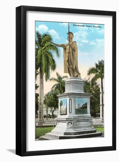 King Kamehameha Statue, Honolulu, Hawaii-null-Framed Art Print