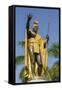 King Kamehameha Statue in Front of Aliiolani Hale (Hawaii State Supreme Court)-Michael DeFreitas-Framed Stretched Canvas
