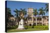 King Kamehameha Statue in Front of Aliiolani Hale (Hawaii State Supreme Court)-Michael DeFreitas-Stretched Canvas