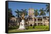 King Kamehameha Statue in Front of Aliiolani Hale (Hawaii State Supreme Court)-Michael DeFreitas-Framed Stretched Canvas