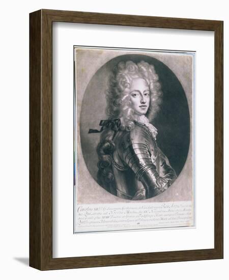 King Karl XII of Sweden-D. Craft-Framed Giclee Print