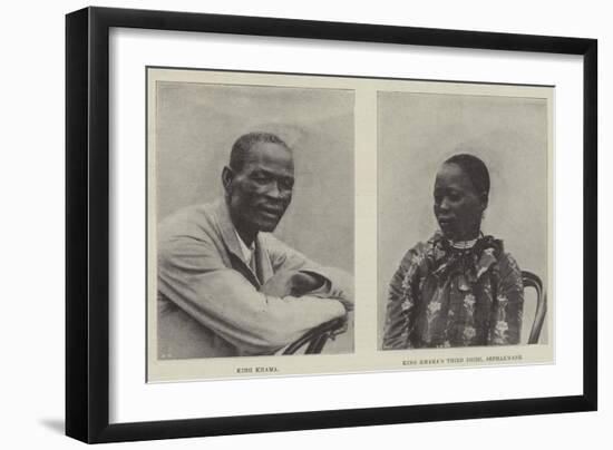 King Khama and His Wife-null-Framed Giclee Print