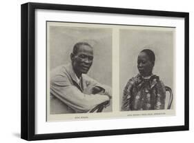 King Khama and His Wife-null-Framed Giclee Print