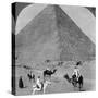 King Khufu's Tomb, the Great Phyramid of Giza, Egypt, 1905-Underwood & Underwood-Stretched Canvas