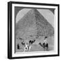 King Khufu's Tomb, the Great Phyramid of Giza, Egypt, 1905-Underwood & Underwood-Framed Photographic Print