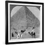 King Khufu's Tomb, the Great Phyramid of Giza, Egypt, 1905-Underwood & Underwood-Framed Photographic Print