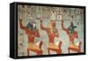 King Kneeling in Front of the Deities-null-Framed Stretched Canvas