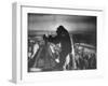 King Kong Clinging to Top of Empire State Building Tower in Horror Movie with Fay Wray in His Hands-Alfred Eisenstaedt-Framed Photographic Print