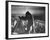 King Kong Clinging to Top of Empire State Building Tower in Horror Movie with Fay Wray in His Hands-Alfred Eisenstaedt-Framed Photographic Print