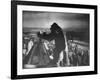 King Kong Clinging to Top of Empire State Building Tower in Horror Movie with Fay Wray in His Hands-Alfred Eisenstaedt-Framed Photographic Print