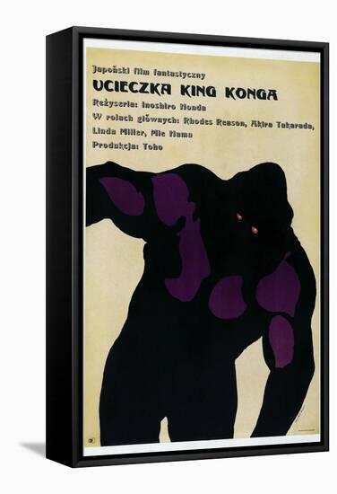 King Kong Escapes, (aka Ucieczka King Konga), Polish poster, King Kong, 1967-null-Framed Stretched Canvas