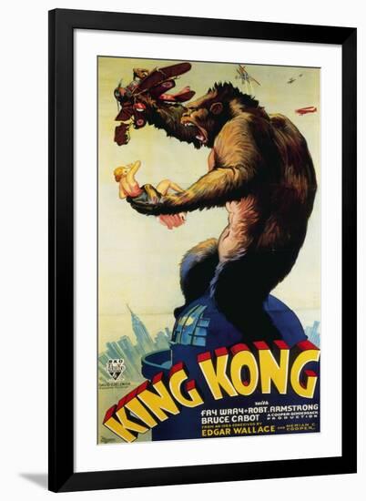 King Kong, Fay Wray, 1933-null-Framed Art Print