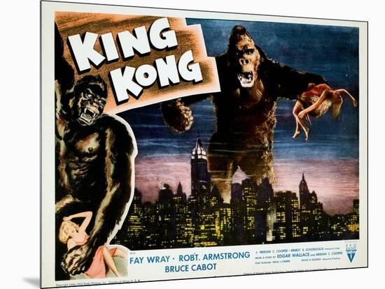 King Kong, Fay Wray, 1933-null-Mounted Art Print