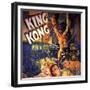 King Kong, Fay Wray, Robert Armstrong, Bruce Cabot, 1933-null-Framed Premium Giclee Print