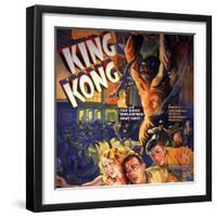 King Kong, Fay Wray, Robert Armstrong, Bruce Cabot, 1933-null-Framed Art Print