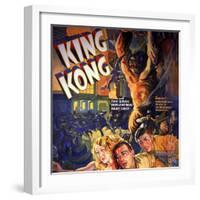 King Kong, Fay Wray, Robert Armstrong, Bruce Cabot, 1933-null-Framed Art Print