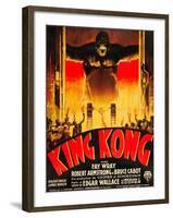 King Kong, (French poster art), 1933-null-Framed Art Print