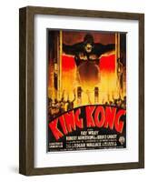 King Kong, (French poster art), 1933-null-Framed Art Print