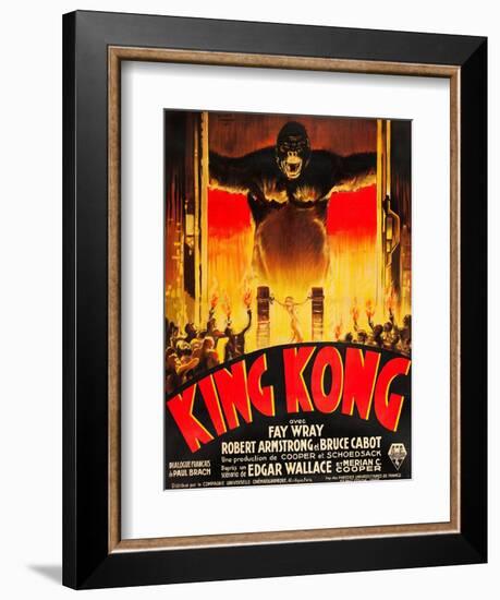 King Kong, (French poster art), 1933-null-Framed Art Print