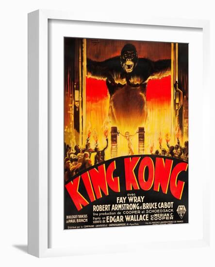 King Kong, (French poster art), 1933-null-Framed Art Print