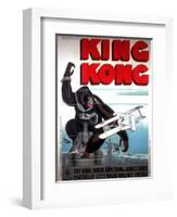 King Kong, French Poster Art, 1933-null-Framed Art Print