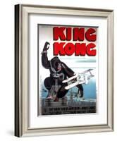 King Kong, French Poster Art, 1933-null-Framed Art Print