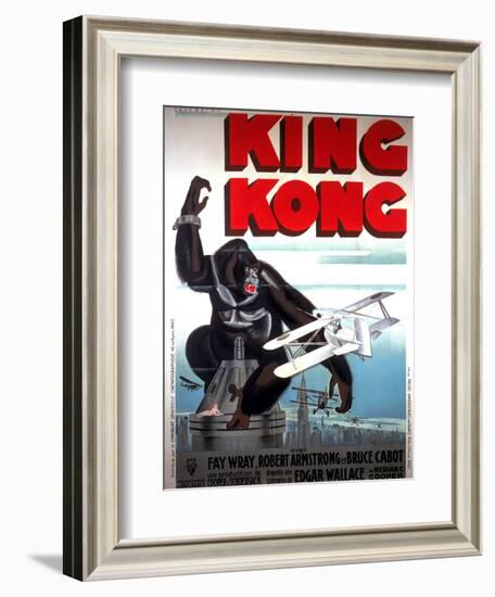 King Kong, French Poster Art, 1933-null-Framed Art Print