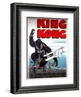 King Kong, French Poster Art, 1933-null-Framed Art Print