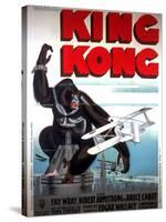 King Kong, French Poster Art, 1933-null-Stretched Canvas