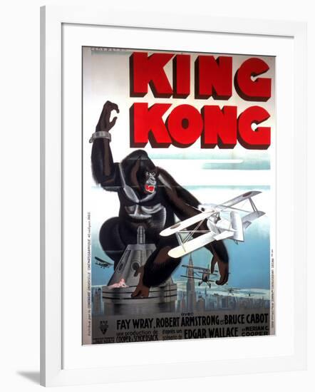 King Kong, French Poster Art, 1933-null-Framed Art Print