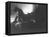 King Kong in a Scene with Fay Wray, During the Motion Picture-null-Framed Stretched Canvas