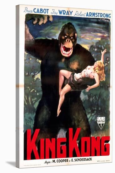 King Kong, Italian Poster Art, 1933-null-Stretched Canvas