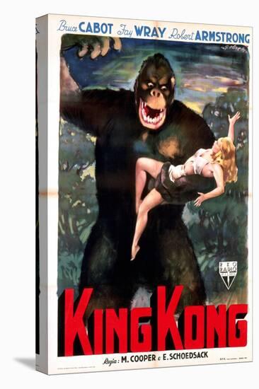 King Kong, Italian Poster Art, 1933-null-Stretched Canvas