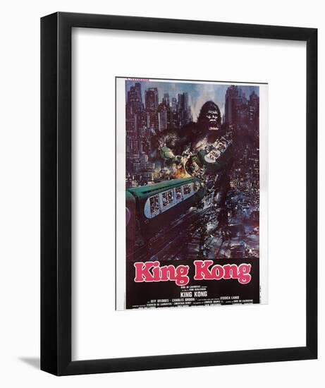 King Kong, Italian Poster Art, 1976-null-Framed Art Print