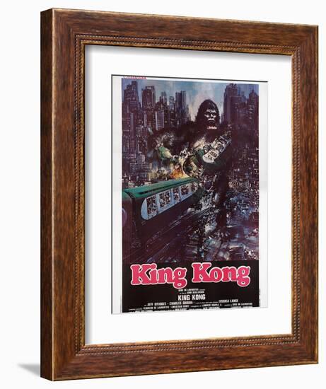 King Kong, Italian Poster Art, 1976-null-Framed Art Print