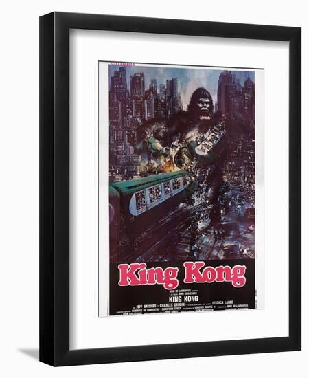 King Kong, Italian Poster Art, 1976-null-Framed Art Print