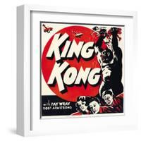 King Kong, Jumbo Window Card, 1933-null-Framed Art Print