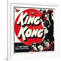 King Kong, Jumbo Window Card, 1933-null-Framed Art Print